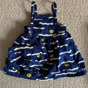 Hanna Andersson Muslin Dress with Bloomers 2T